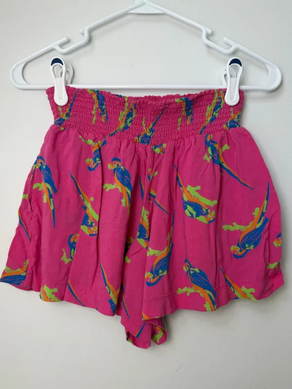 Aerie Hot Pink Parrot Shorts Size Small Beach Resort Vacation Summer - Image 3