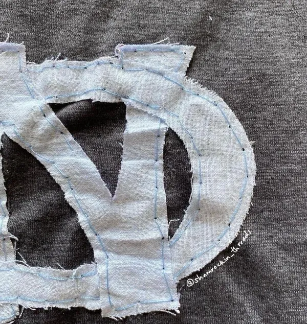 Notre Dame quilted bow top Blue - Image 5