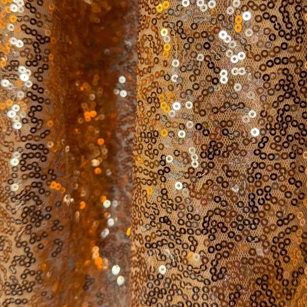NWT Gold Sequin Backless Mini Dress Cowl Neck‎ Bodycon Party Cocktail Small - Image 5