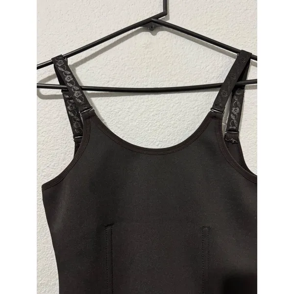 Womens Black Waist Trainer Vest Shapewear Zipper Hook Closure Large L Faja‎ - Image 10
