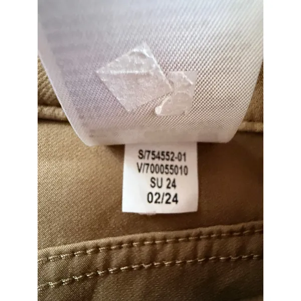 Banana Republic Notched Waist Utility Tapered Pants Camel Tan Size 8 - Image 5