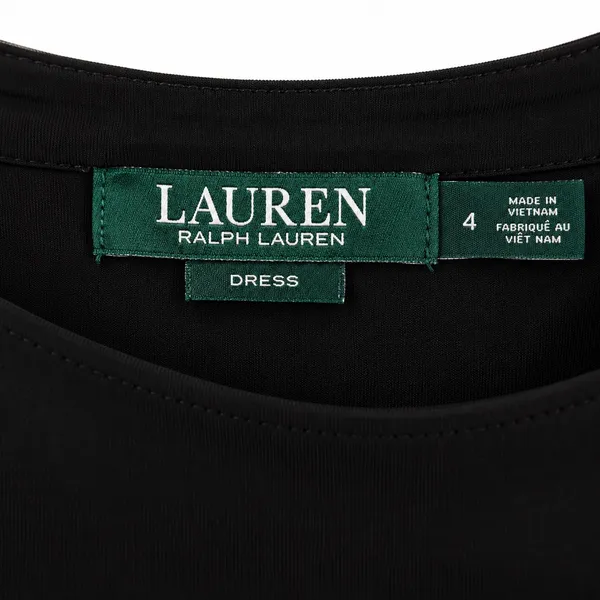 Lauren Ralph Lauren Women 4 Black Cream Floral Ruched Sheath Dress 3/4 Sleeve - Image 4