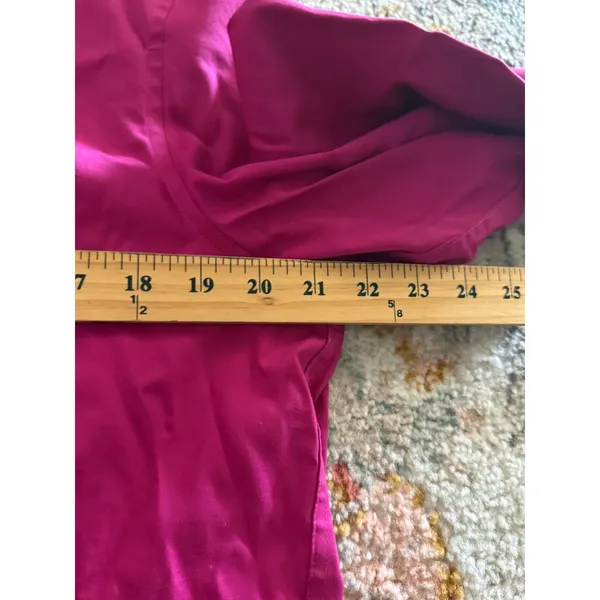 Lauren Ralph Lauren Magenta Pink Non-Iron Cotton Button Down Shirt Large - Image 4