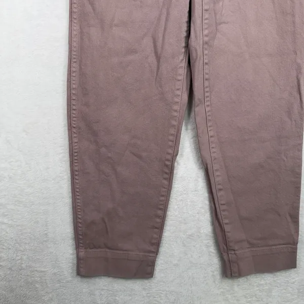 Madewell 26 Slim Emmett Tapered Pants High Rise Vintage Petal Pink MD115 Relaxed - Image 4