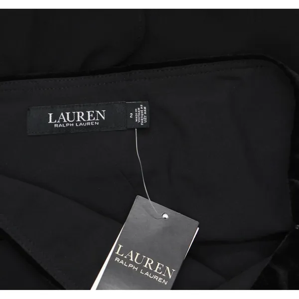 Lauren Ralph Lauren Womens Georgette One-Shoulder Dress 253808477001 Black 2 - Image 4