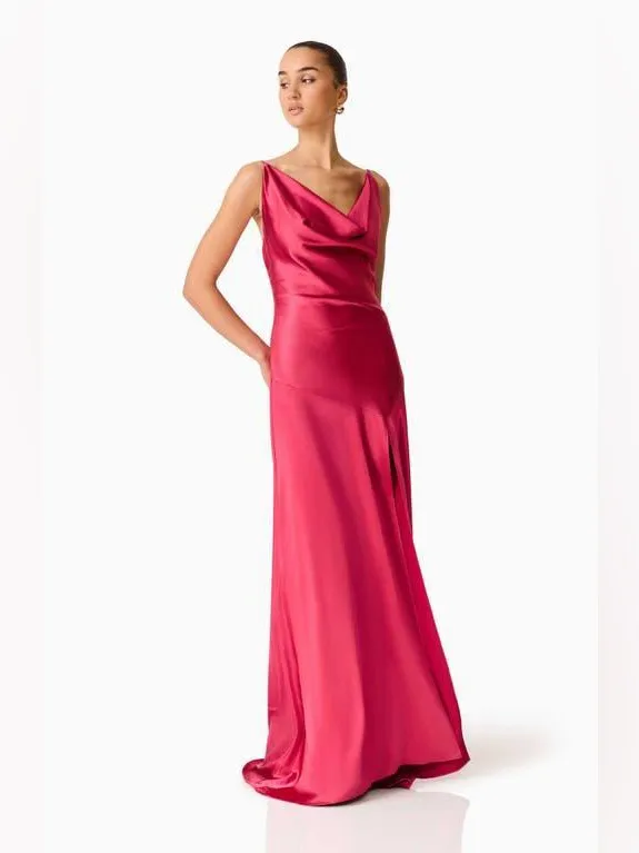 Elliatt Clementine Cowl Neck Evening Gown Medium - Image 2