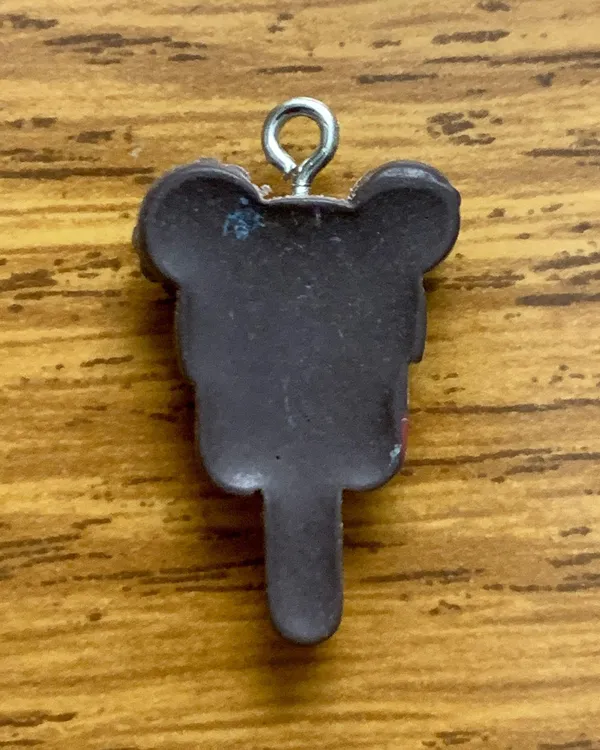 Mickey Mouse Ice Cream Bar Charm Pendant Brown - Image 2