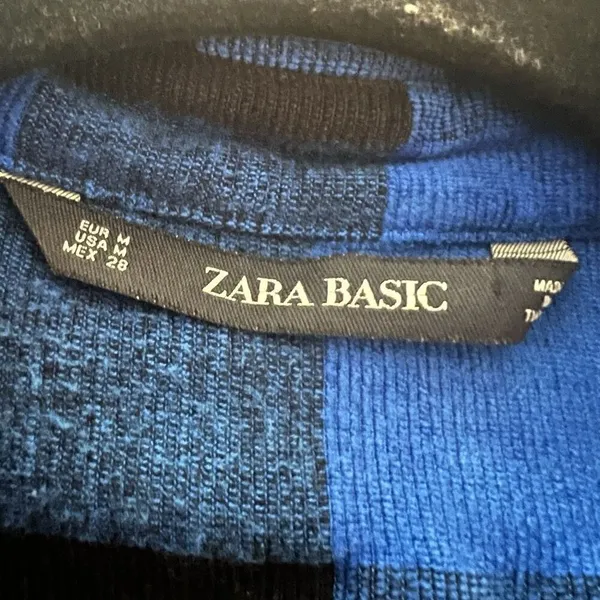 Zara Women’s Button Down Shacket Medium‎ Plaid - Image 3