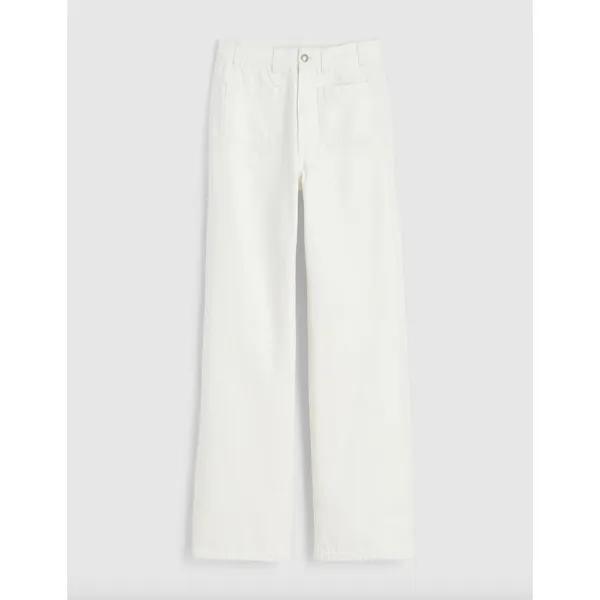 Madewell The Curvy Cleo Straight Jean White Rigid Denim High Rise US 29 NWT - Image 6