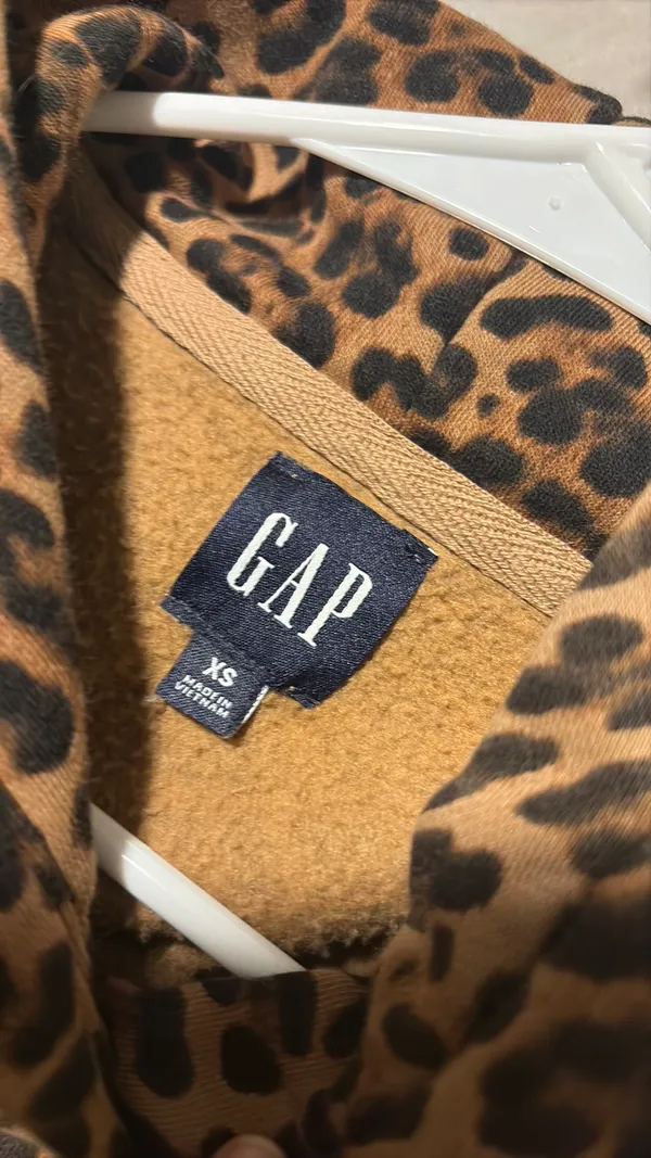 Cheetah Print Gap Hoodie - Image 4