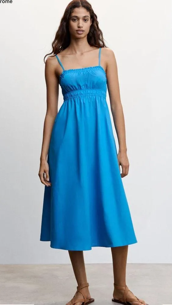 Mango - 100% COTTON MIDI DRESS - Image 2
