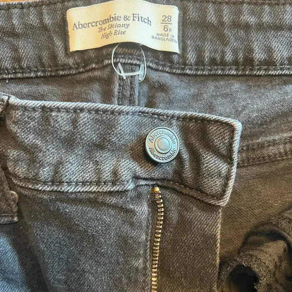 Abercrombie‎ & Fitch Black Skinny High Rise Jeans - Image 7