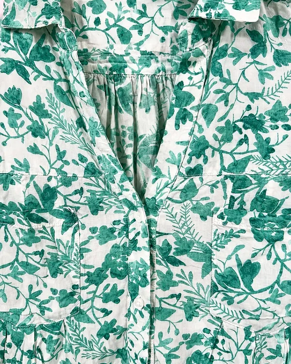 827 Maeve Anthropologie Floral Blouse Women X-Small Coastal Boho - Image 4