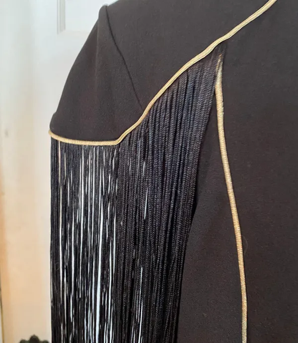 NWT Fringe cape-sleeve dress - Image 5