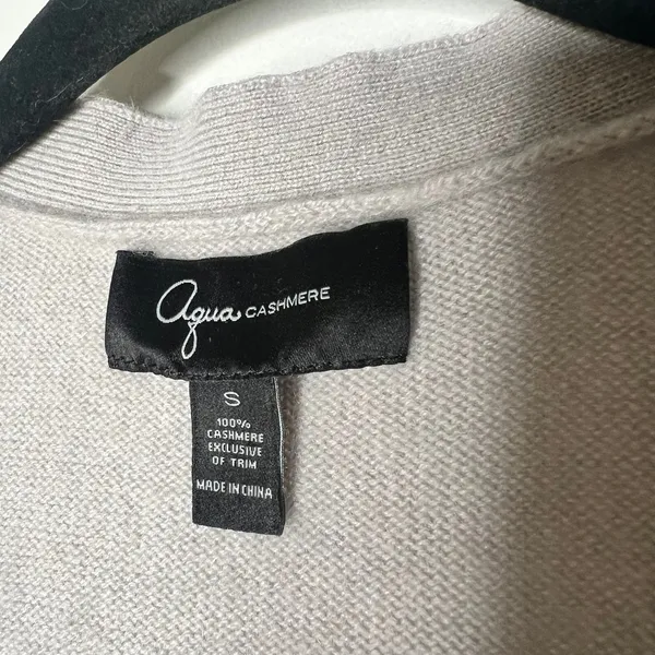 Aqua Cashmere V-neck Cardigan Size Small - Image 5