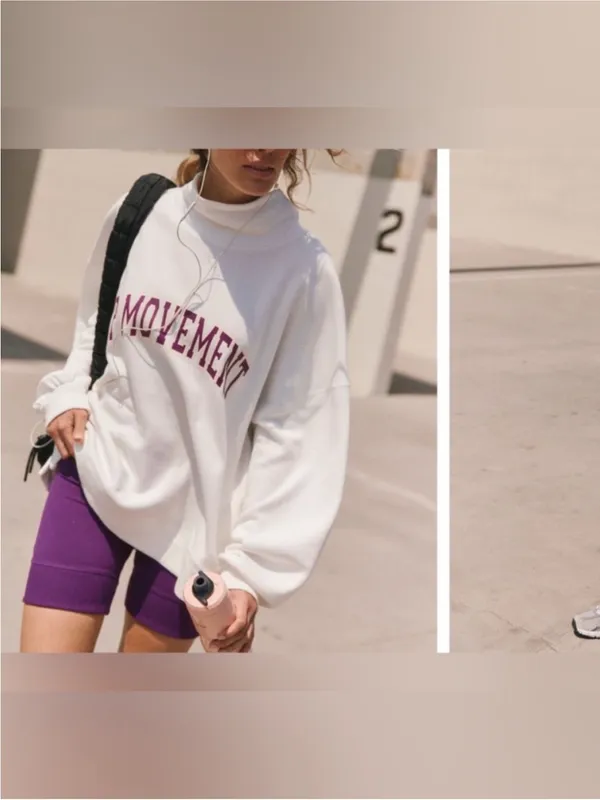 NWT Free People FP Movement Victory Set - White Mulberry Combo - XS - Image 3