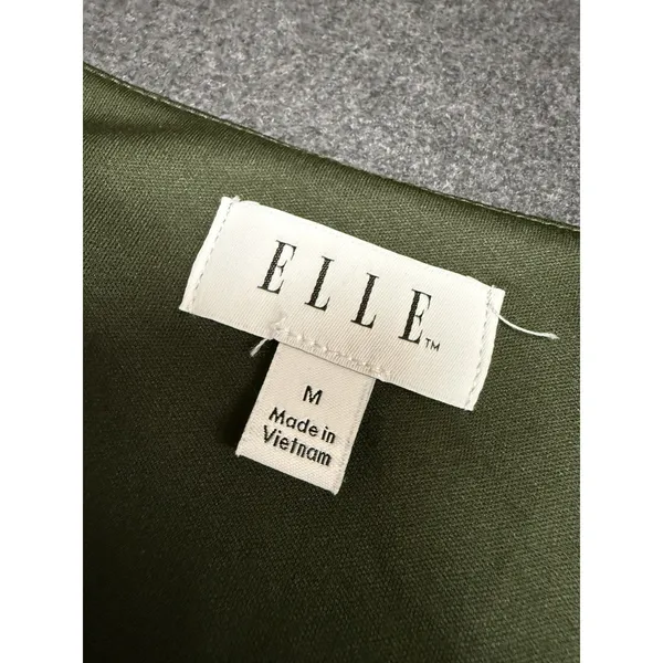 Elle Green‎ V-neck Blouse With Pink Flowers, Size M Whimsy Fairy Yk Lace Meah - Image 6