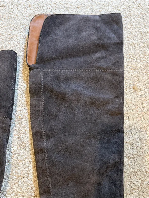 Lucky Brand Women's Over-the-Knee Suede Block Heel Boots - Charcoal - Image 12