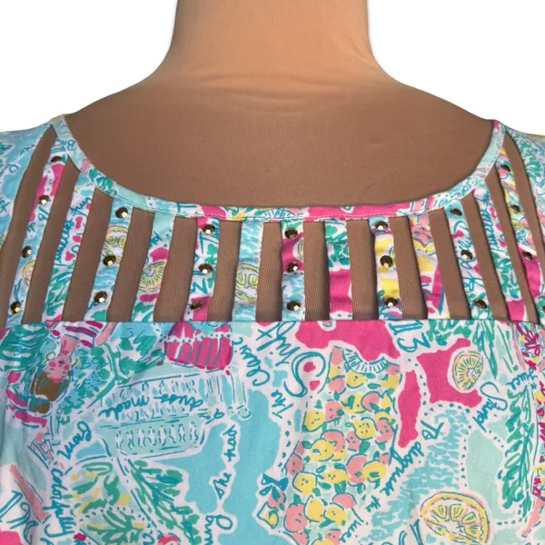 Lilly Pulitzer Camden Dress In The‎ Beginning Pastel Pink Blue Sleeveless Resort - Image 3