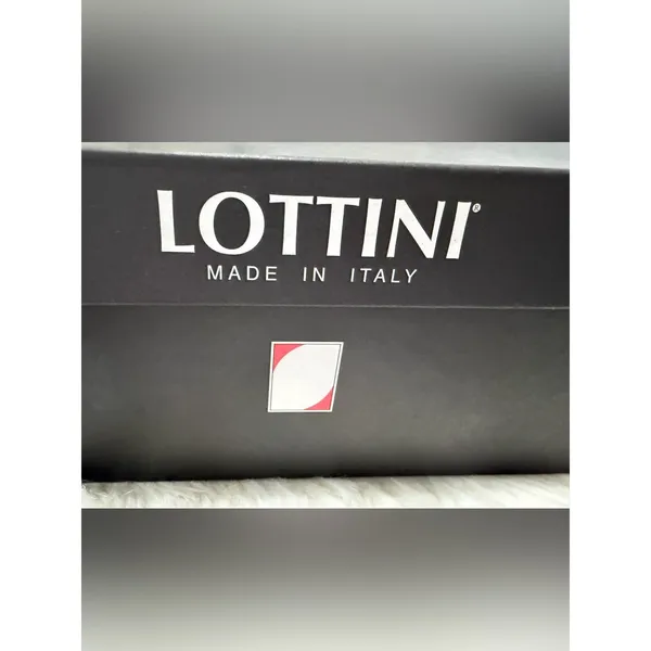Lottini Italy Biscotto Beige Leather Suede Platform Slide Sandals Gold Buckle 10 - Image 16