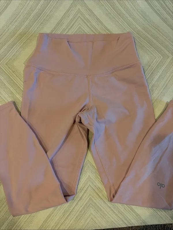 Alo Yoga Pink High Waist Leggings Thick Material Women’s Medium - Image 2