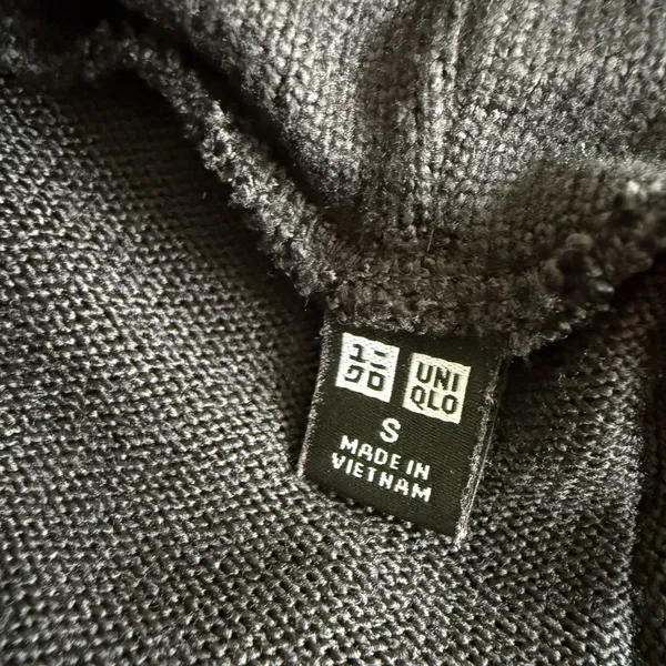 Uniqlo Black‎ Long Sleeve Rib Knit Sweater Dress Turtleneck Womens Size Small - Image 2