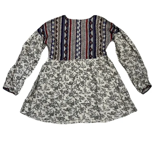 NWOT Anthropologie Sunday In Brooklyn Mini Dress XL Floral Cottagecore Peasant - Image 3