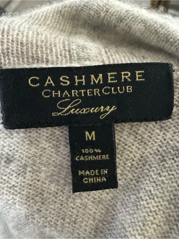 Charter‎ Club luxury Cashmere Cardigan 100% cashmere Medium - Image 4