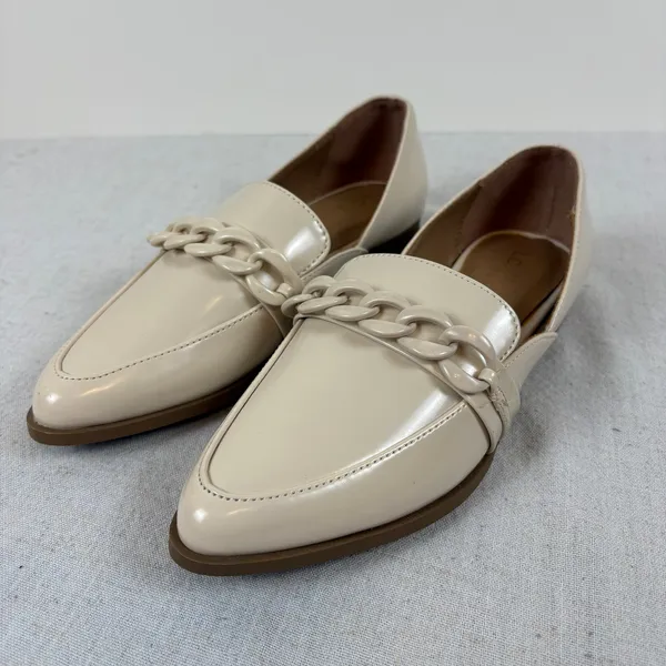 LC Lauren Conrad Demii Chain Women's Loafers Bone Size 6 - Image 5