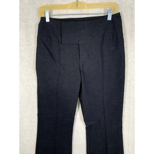 Cache Womens Stretch Pants‎ Size 6 Mid Rise Dark Gray Boot Cut Dress Casual - Image 3