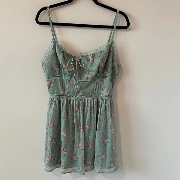 Lulu's Floral Blue Dress - Image 2