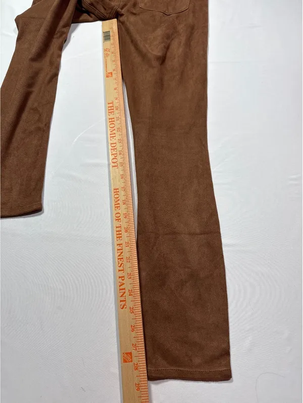 Dear John Brown Faux Suede Skinny Pants - Image 7