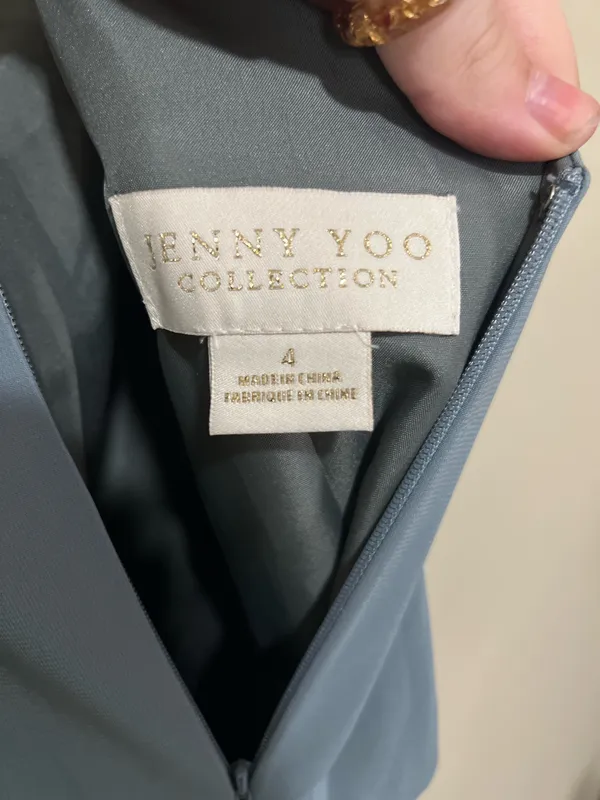 Jenny Yoo Dusty blue formal dress - Image 9