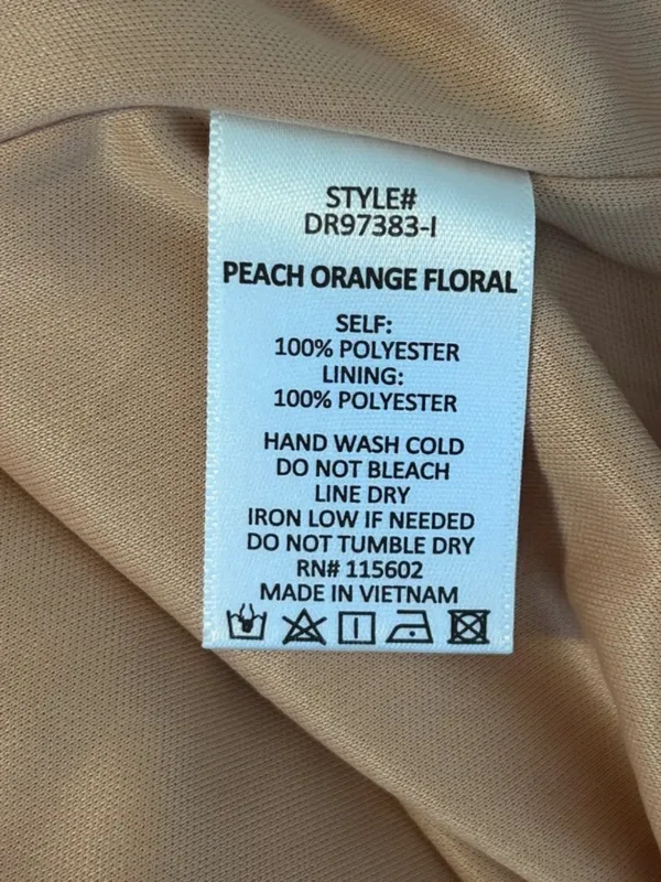 Solaí The Label Peach-Orange‎ Boho Floral Maxidress | Size S - Image 4