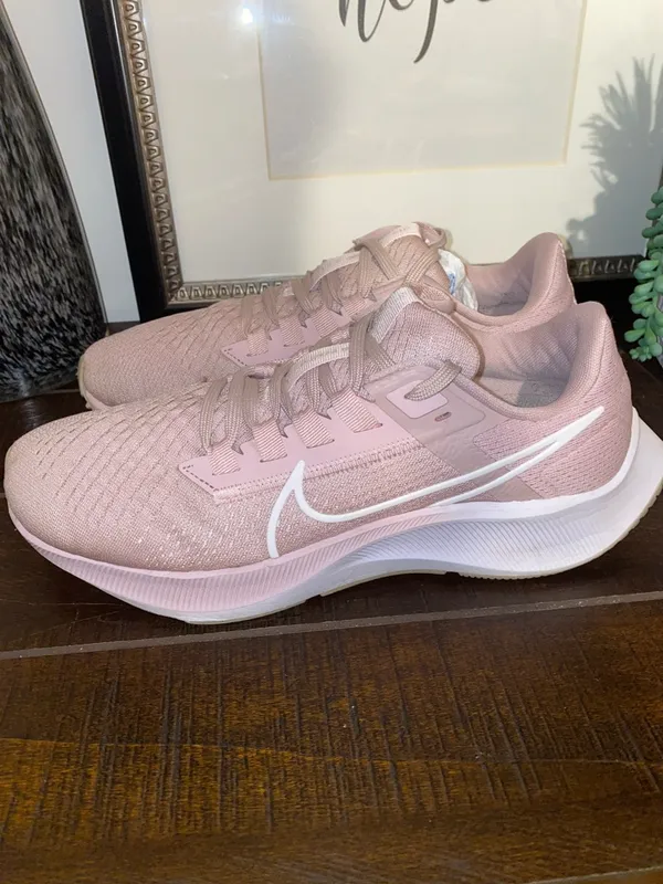 Nike Air Zoom Pegasus 38 Running Sneakers Size 7.5 Champagne White Barely Rose - Image 10