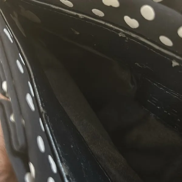 Express Heart Shape Polka Dot Clutch - Image 7