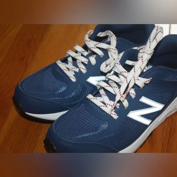 New New balance YK519 BGS running shoes Size 6 blue/white - Image 6