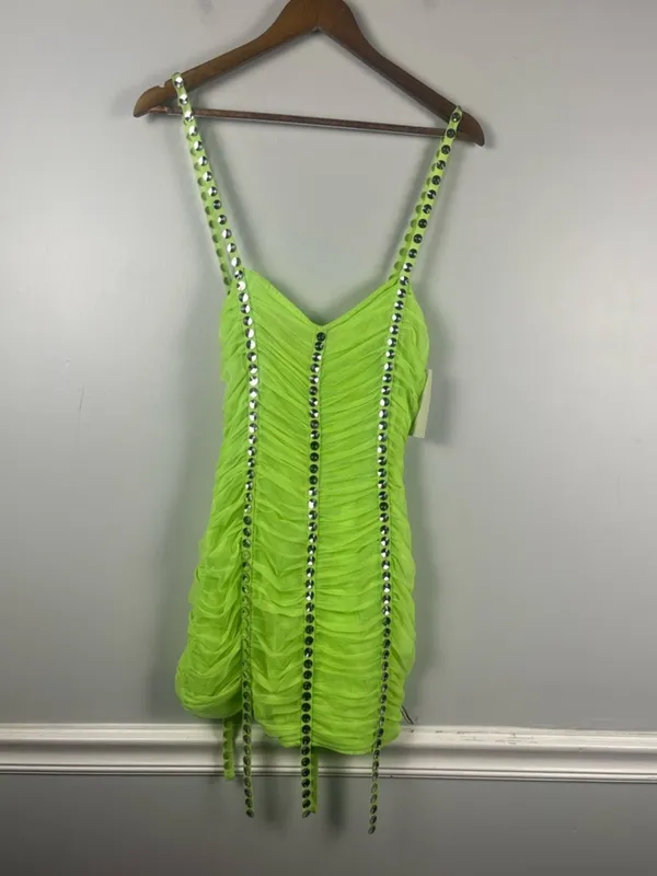 NWT For Love & Lemons Mixtape Mini Dress size XS READ FLAW - Image 4