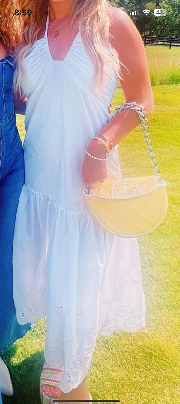 Uniquities White Maxi Dress - Image 2