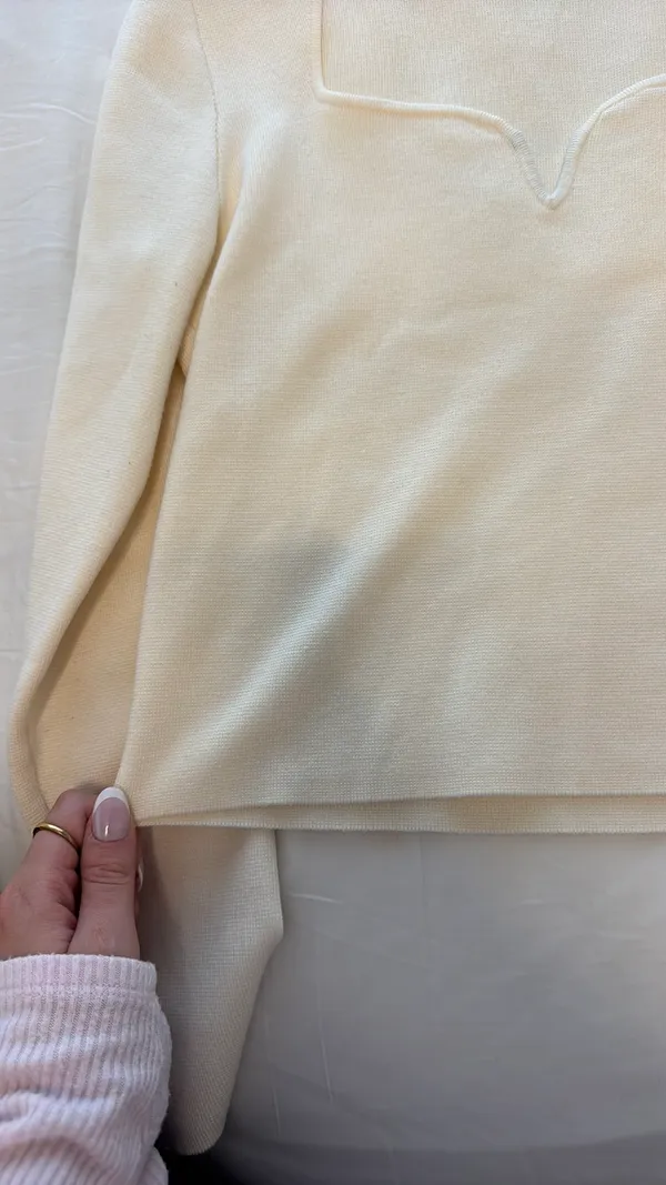 Abercrombie White Long Sleeve Top - Image 4