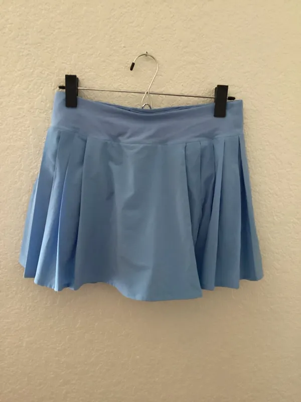 Lululemon Side-Pleat High-Rise Tennis Skirt Blue - Image 2