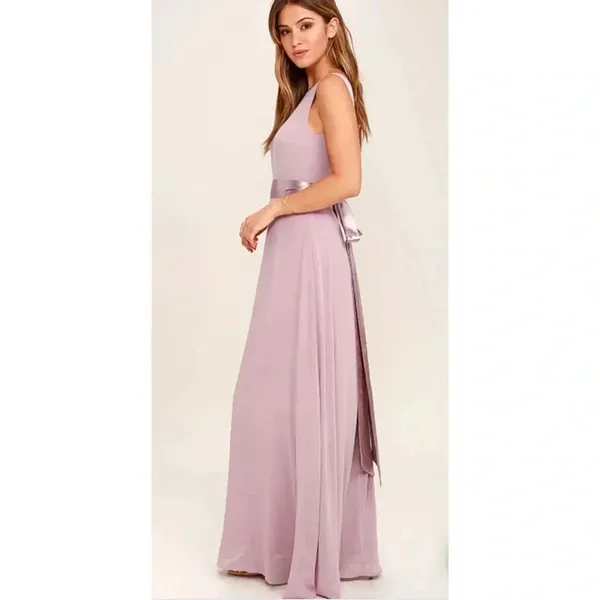 Lulus NWT That Special Something Mauve Maxi Dress Size Small - Image 14