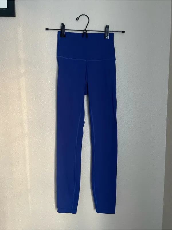 Lululemon Wunder Under Legging Tights Size 2 Blue LW5CQDS - Image 3