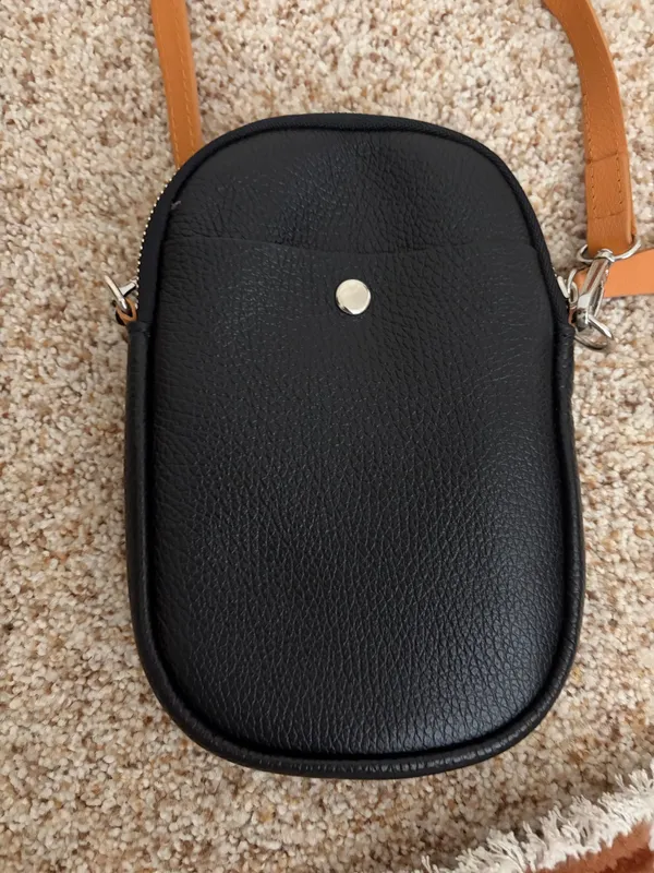 Black and Brown Crossbody Purse - Image 3