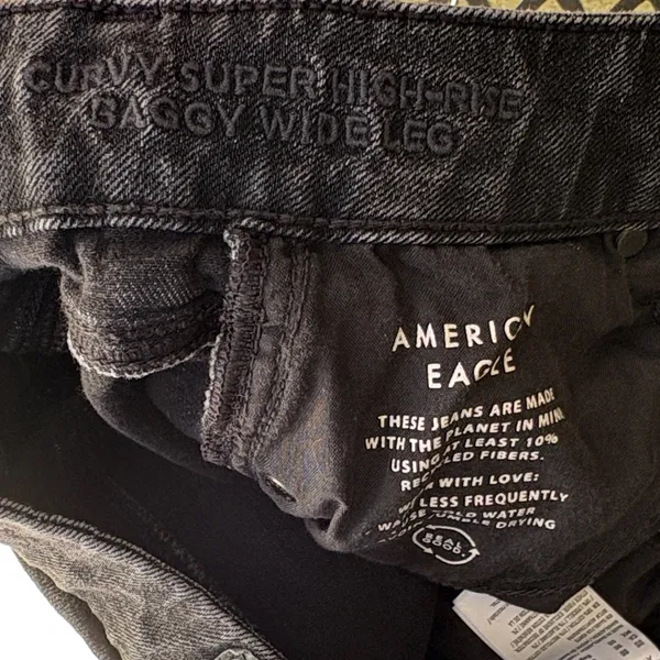 American Eagle 🦅 Curvy Super High-Rise Baggy Wide Leg Jeans - Image 5