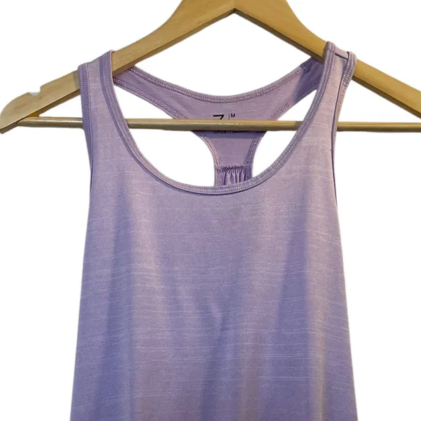 Z BY ZELLA Lavender Purple Athletic Workout Sport Racerback Tank Top - Sz Medium - Image 3
