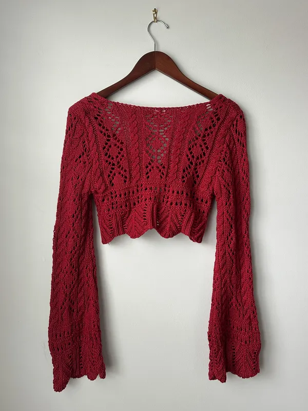 Francesca's Top Crop Lace - Image 2