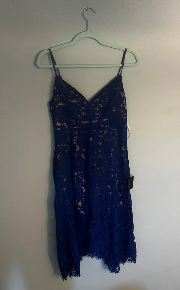 Lulus Royal Blue Lace Dress - Image 6