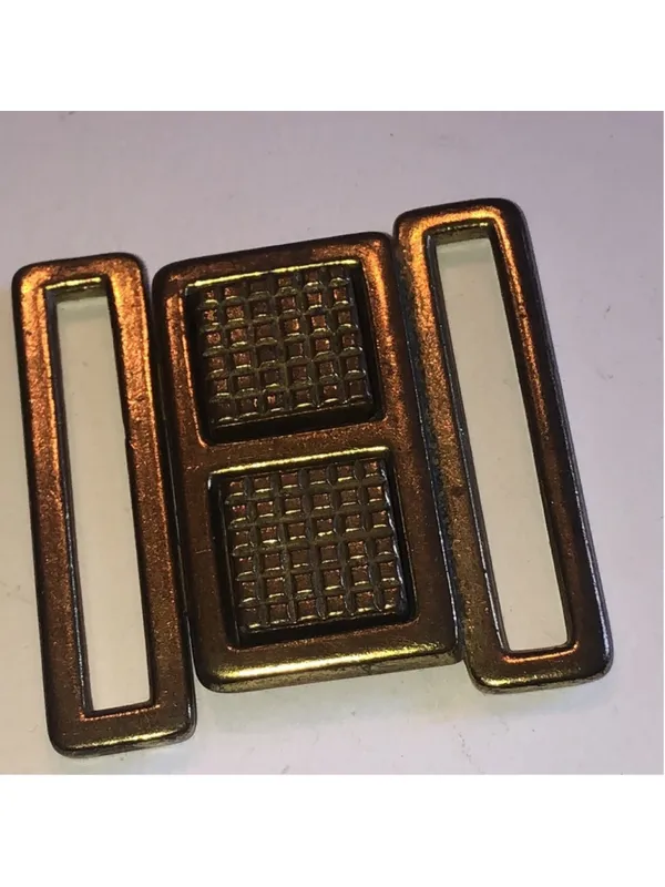 Vintage Brass Tone Retro Boho Belt Buckle - Image 2