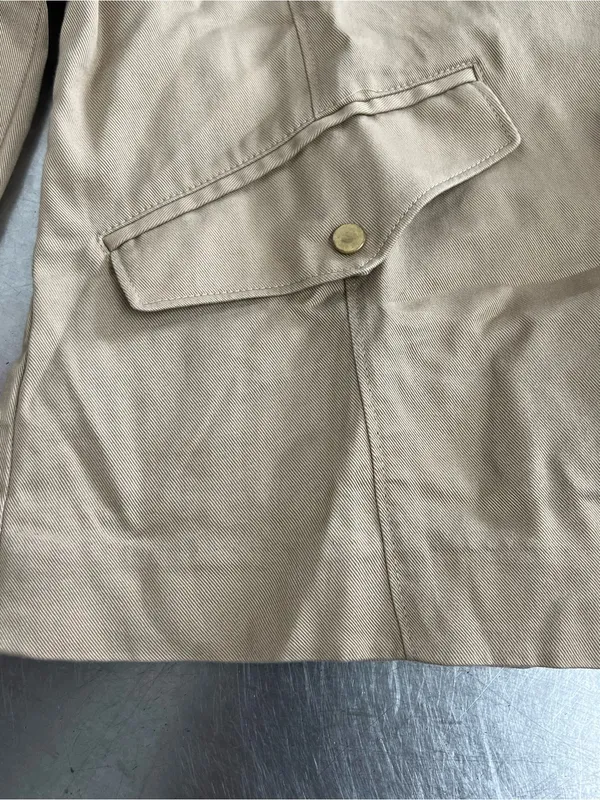 Ann Taylor Khaki Long Sleeve Cropped Blazer - Size Medium - VGUC - Image 4